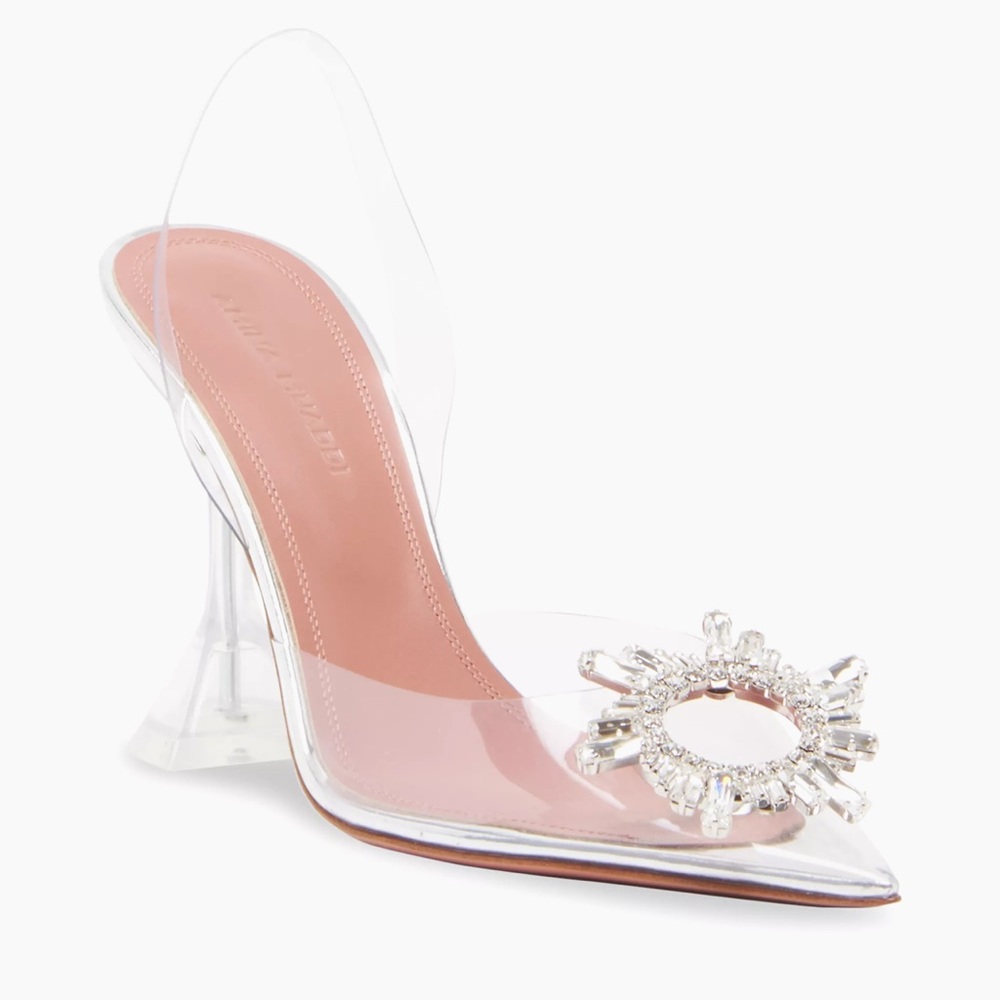 Brand new Amina Muaddi Begum slingback heels. Size 7